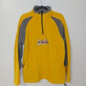 Ski-doo Yellow and Gray Men's Sweater Medium